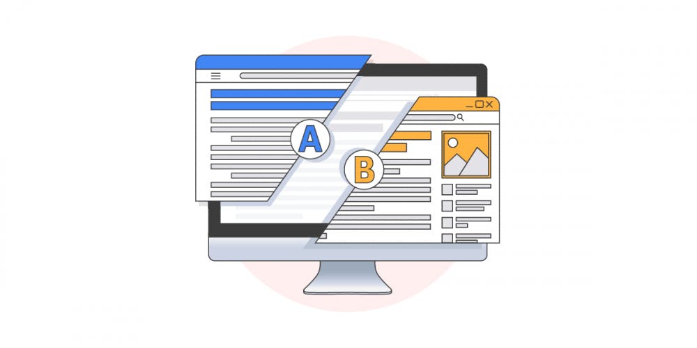 An illustration showing A/B testing, which provides evidence of what approaches are delivering